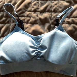 Splits 59 small light blue/navy sports bra